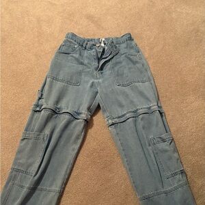 Forever 21 Light Blue Cargo Pants